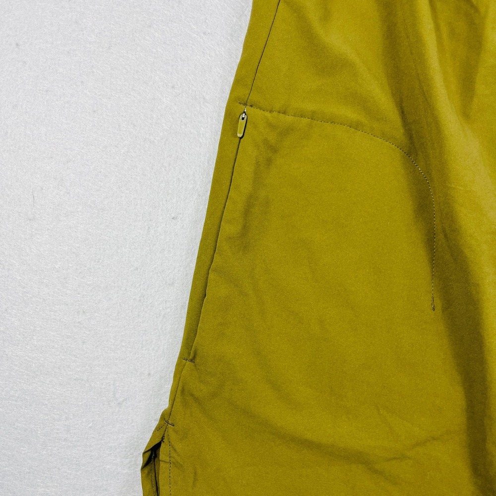 Duluth Trading Co Womens Large Olive Green V-Neck Long‎ Sleeve Tunic Zip Pockets - Picture 4 of 5